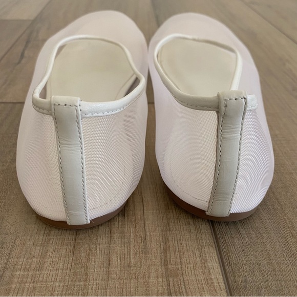 By Anthropologie Sheer Mesh Ballet Flats Cream Ivory Sz 10 Chic Balletcore - Picture 9 of 11